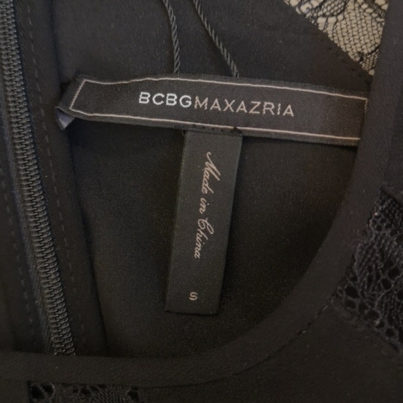 BCBGMaxAzaria Long Sleeve Midi Lace Dress - Picture 3 of 9